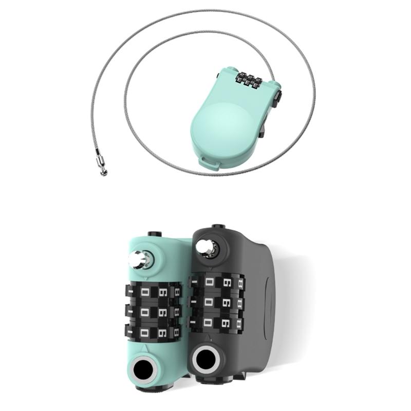 Heavy Type Combination Cable Lock for Bicycles Motorcycle Luggage Backpacks Security With Regulable Steel Wire
