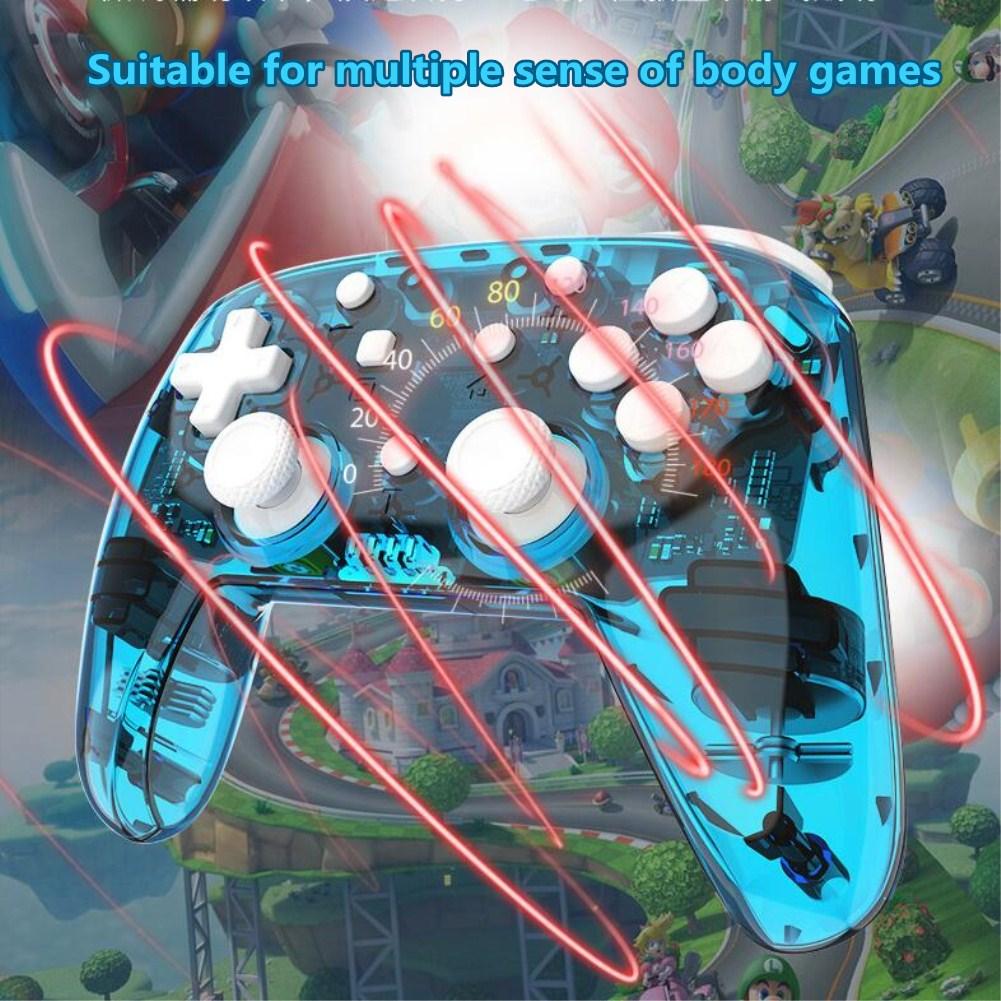 Wireless Bluetooth Vibrations Motion Sensing Game Controller for Switch PRO