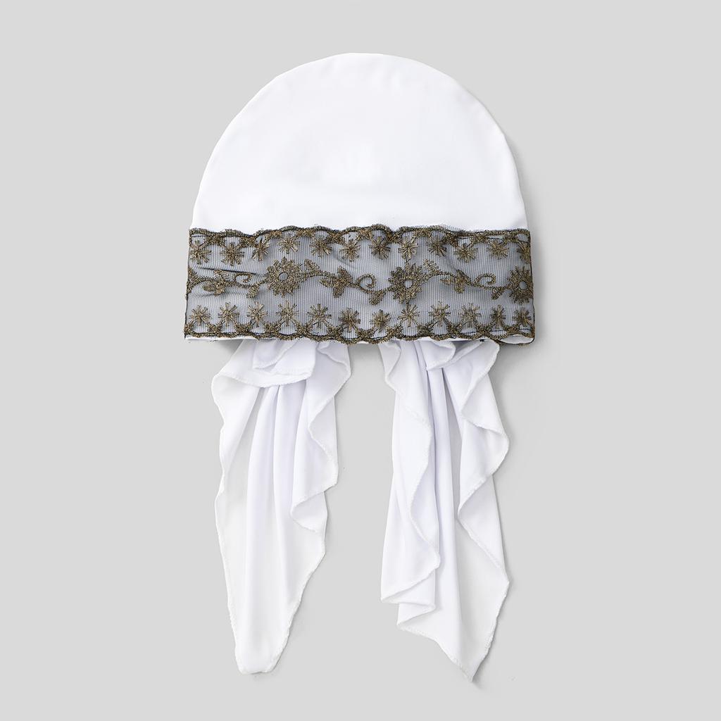 New Solid Lace Hijab Hats Head Wrap Linen Scarf Muslim Turban Bonnet For Women Inner Hat Fashion Female Elegant Elasticity Caps