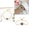 Evil Eye Bracelet For Women With Alloy And Rhinestone Accents Suitable For Gift And Fashion