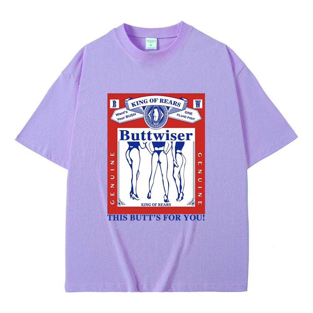 Zpěvačka Lana Del Rey Tričko Buttwiser Král zad Toto pozadí je pro tebe Trička Pánská Dámská Módní trend Oversized tričko Streetwear