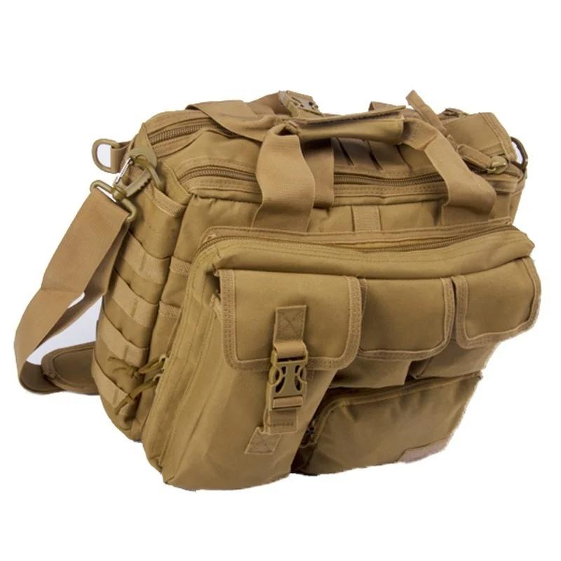 1Pc New Backpack Tactical Nylon Messenger Shoulder Bag Laptop Handbags Briefcase Outdoor Multifunction Climbing Bag
