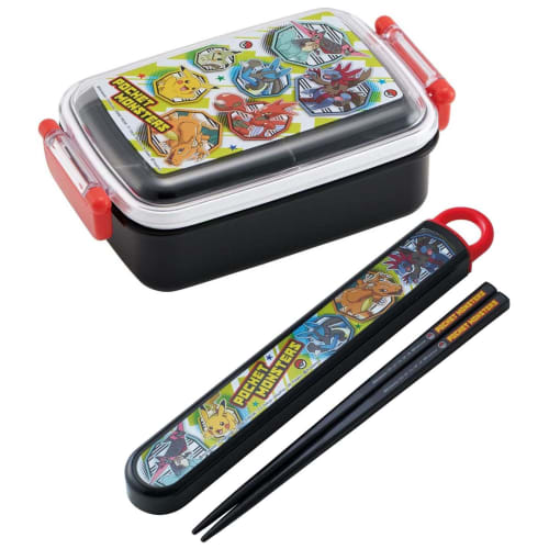 Lancheira Skater 450ml Pokemon 23 Antibacteriana para Crianças Feita no Japão RBF3ANAG-A