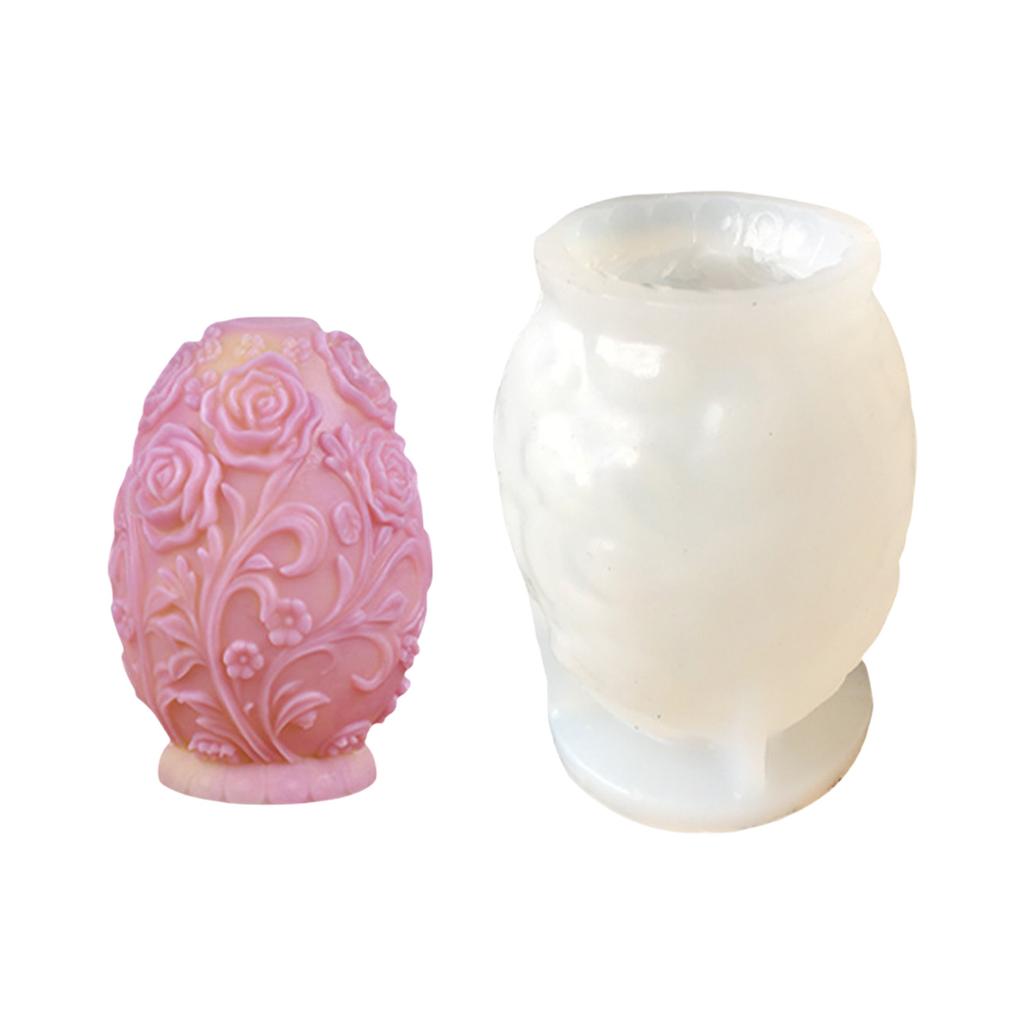 Tulip Egg Shaped Candle Mould Silicone Molds Ornament Molds Castings Molds Easter Plasters Molds Craft Supplies