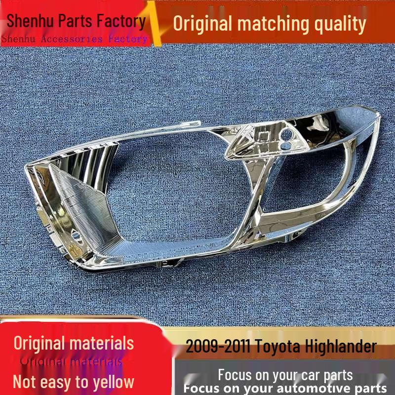 Silver Headlight Trim for 09-11 Toyota Highlander Front Decor Driver Side Front