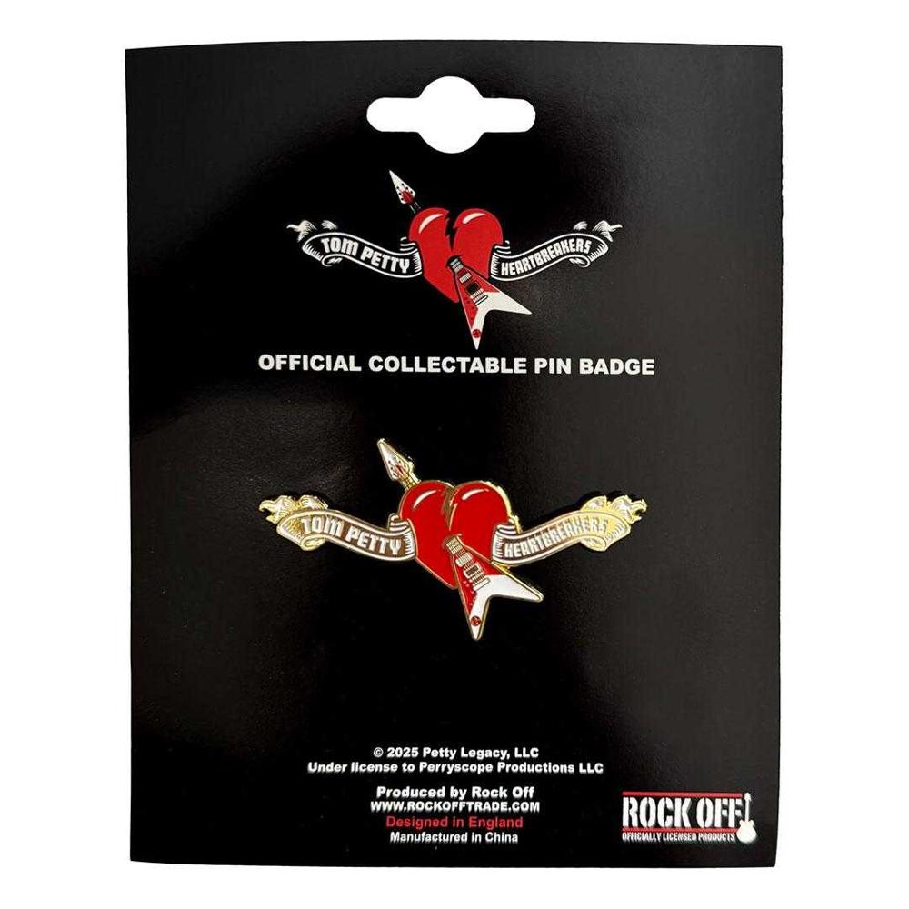 Tom Petty & The Heartbreakers Logo Heart Badge
