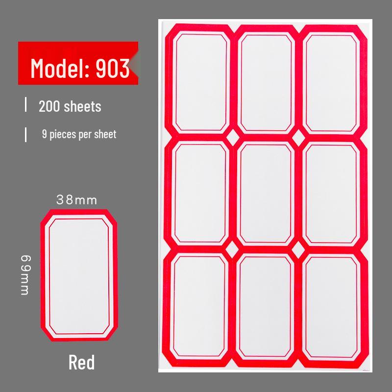 Self-Adhesive Label & Name Stickers for School & Warehouse Classification