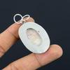 Friendship Day Sale Sterling Silver Scolecite Stone Anniversary Art Deco Pendant