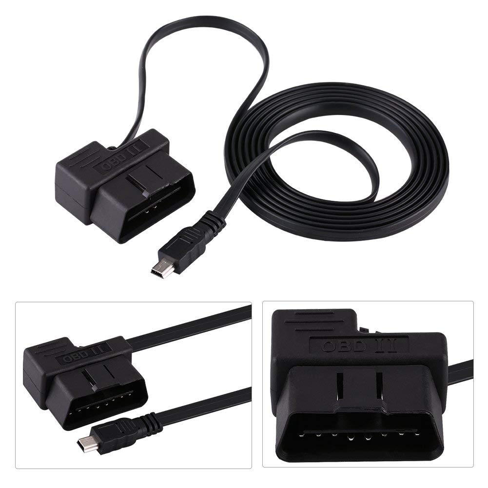 Qiilu Mini USB Cable Car OBD To II OBD2 EOBD