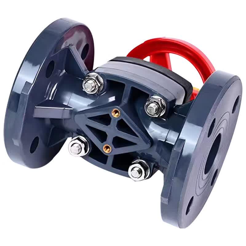 UPVC Flanged Manual Diaphragm Valve