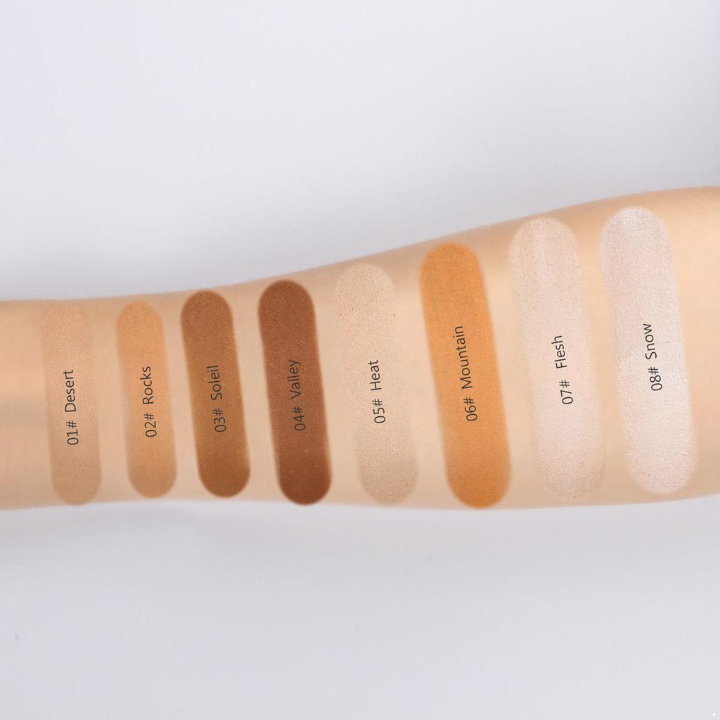 Seidiges mattes loses Puder, atmungsaktives leichtes Fixierpuder zur Verbesserung des Strahlen und zur Definition der Gesichtszüge, Einzelstück