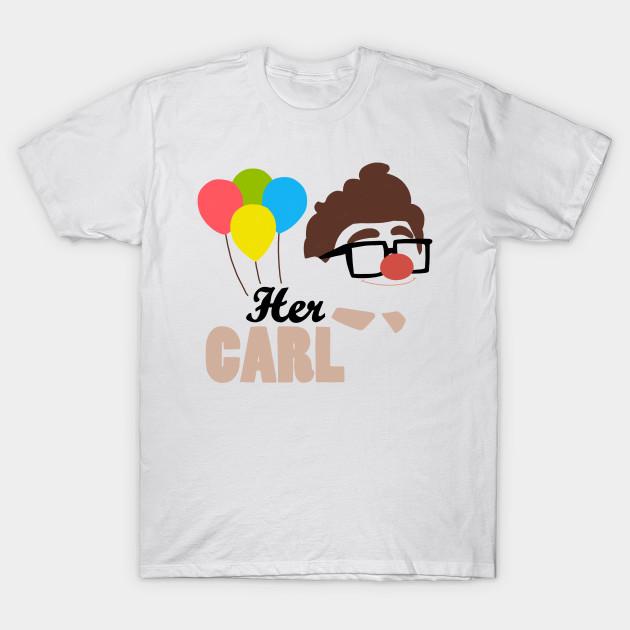 

Men Black Print T-shirt Her Carl No-Cut Transfer Paper Print Cotton Tshirt 3XL белый