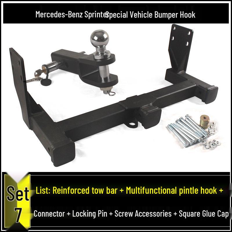 Compatible Mercedes-Benz Sprinter, V-Class, B-Class RV Tow Hook and Rear Trailer Hitch Adapter
