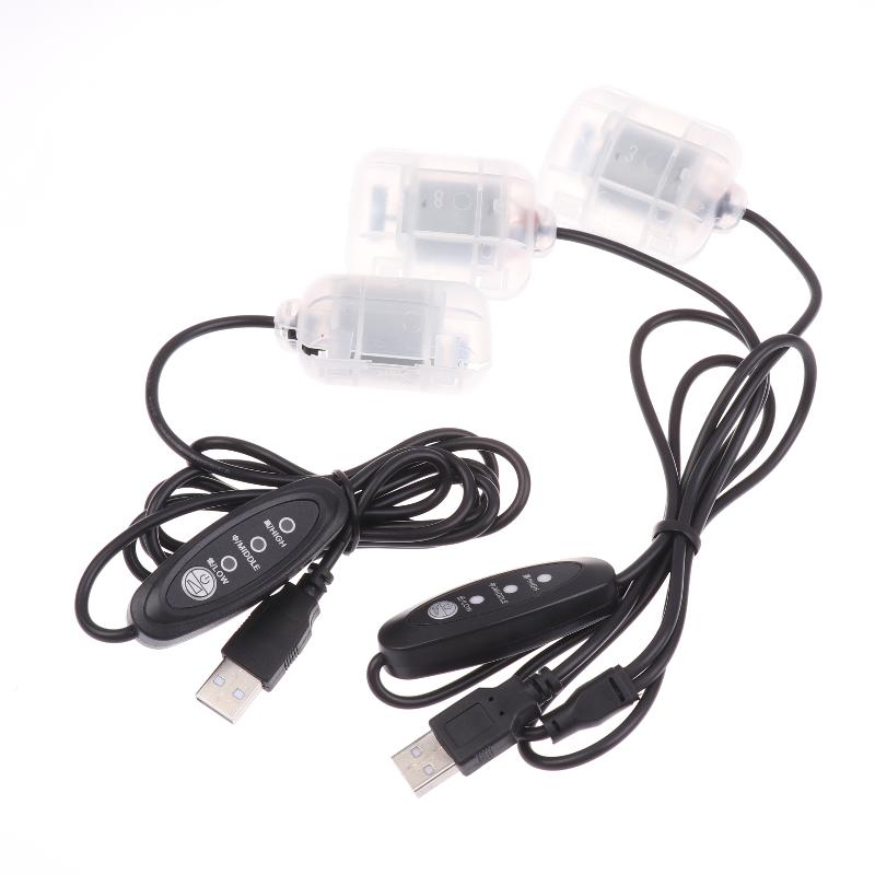 Leiser & Langlebiger DC 5V 3-stufiger USB-Massage-Motor, Doppel-/ Einzelkopf Vibrationsmassagegerät für Kissen/ Polster/ Taille