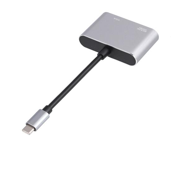 Universal USB 3.1 Type C to VGA HDMI-compatible 4K Converter Cable Adapter Cord Port HUB