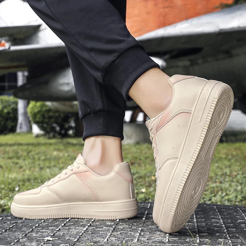 New Couple Little White Shoes Versatile Men's and Women's Leisure Sports Board Shoes Size35-44 Colored Leather Sports Shoes