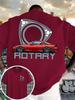 New UnisexS TShirt Featuring A Easy Solid Color Design with A Red Sports Car and ROTARY Along Unisexs Tshirts for Summer