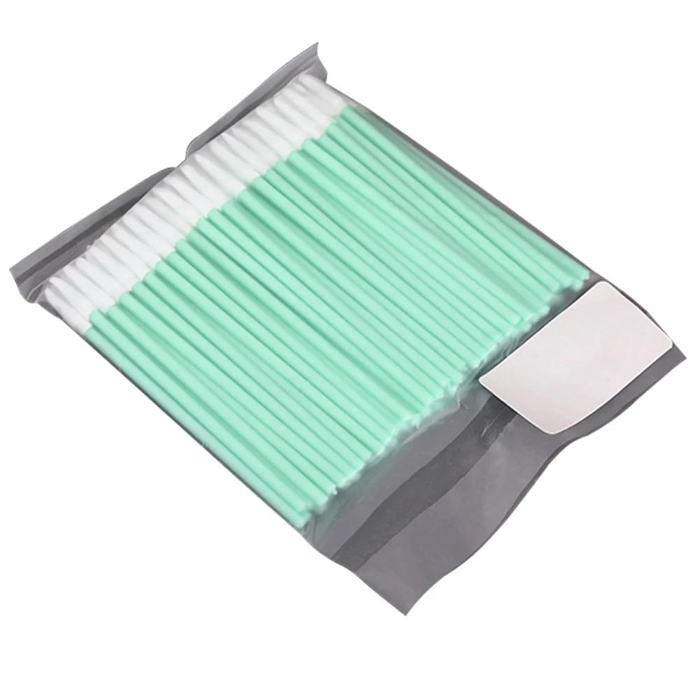 

100 шт./упак. нетканые ватные палочки без пыли антистатические микро-палочки для чистки ворса инструменты для волоконно-лазерной машины фокусировка линзы 100Pcs