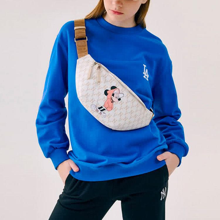 New Disney X MLB X Disney Sweatshirts Unisex Blue 31MTK2011-07U