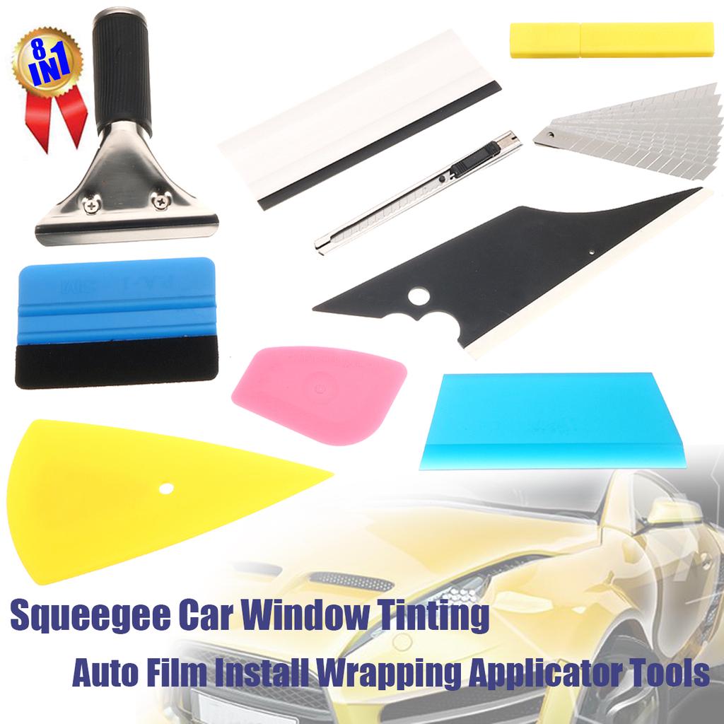 5pc Professional Car Window Tint Squeegee Film Install Wrapping Applicator Tools