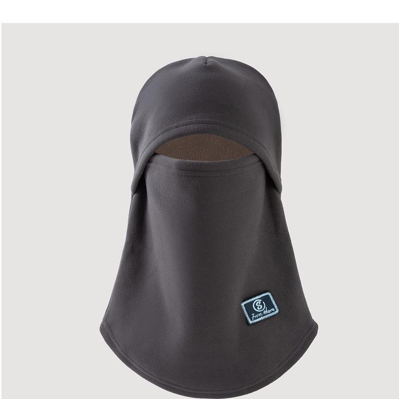 Men's Winter Windproof Cycling Hat with Warm Mask, Earmuffs, and Neck Cover - Thick Cotton Lei Feng Style