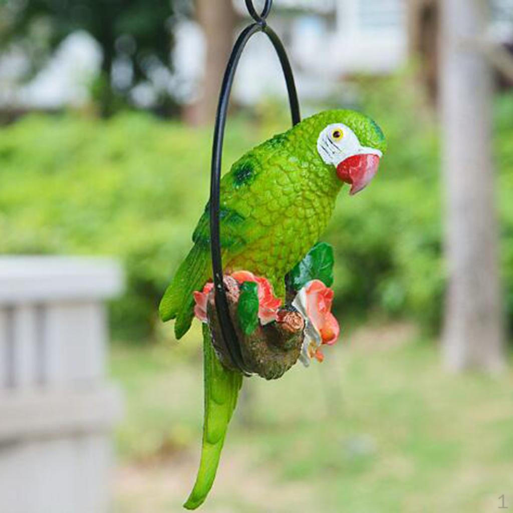 Parrot Figurine for Outdoor Garden Display