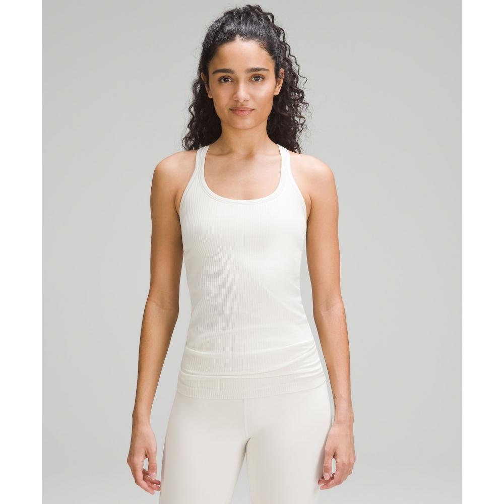 

Lululemon EBB To Street Tank Top Light Support B C Cup Bone 4