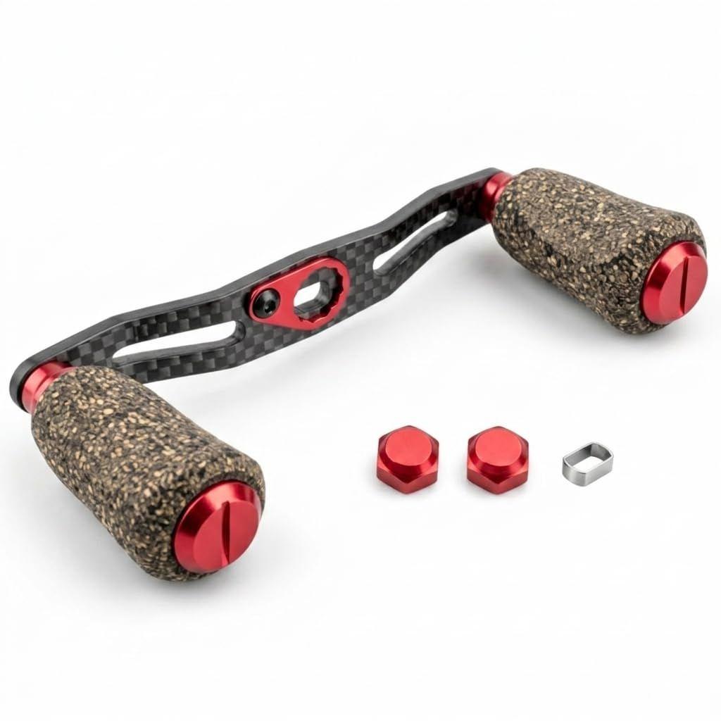 Used 6 colors to choose from Black cork knob Custom carbon handle 95mm between shafts Approx. 36g Lightweight Equipped with 4 bearings For