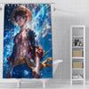 Hot P-PieceS Japan Anime One Shower Curtain Waterproof Polyester Fabric Paint Bath Curtain Home Bathroom Decor Curtain With Hook