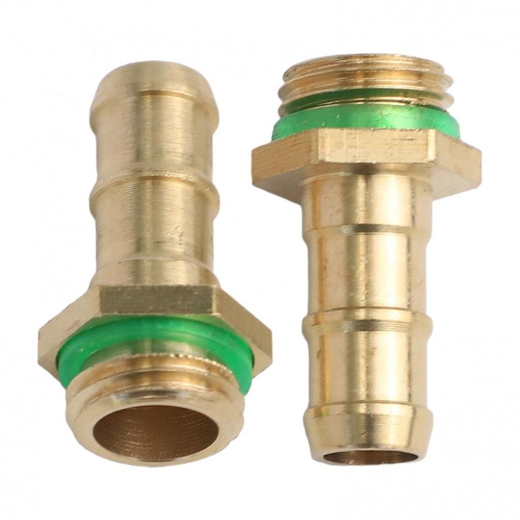 Spray Wand in Stainless Steel with Lockable Handle and Two Brass Hose Barbs