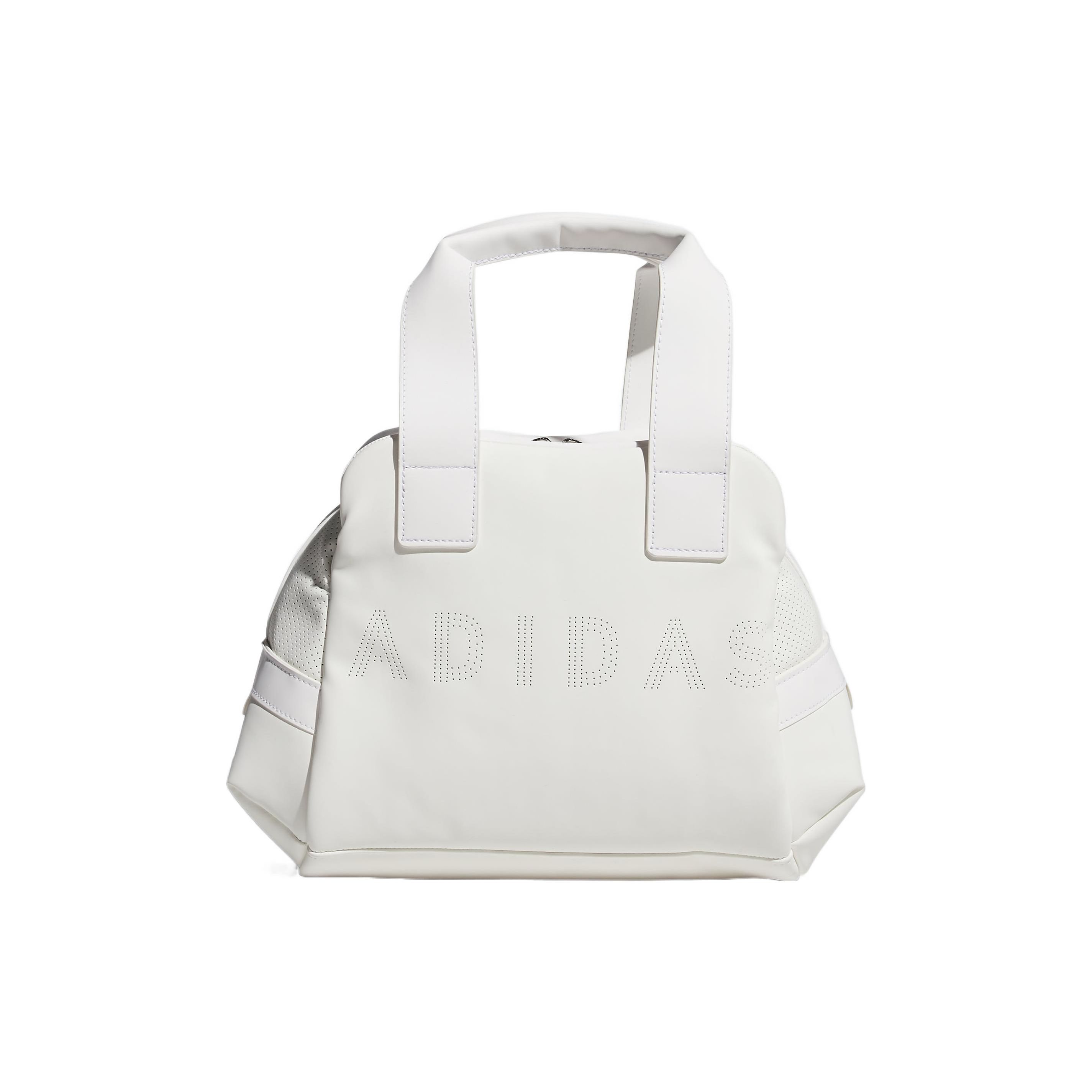 Adidas Originals Trefoil Casual Sports Two-Way Zipper Closure Synthetic Leather Tote Bag Women Tote Bag White GT5908 White