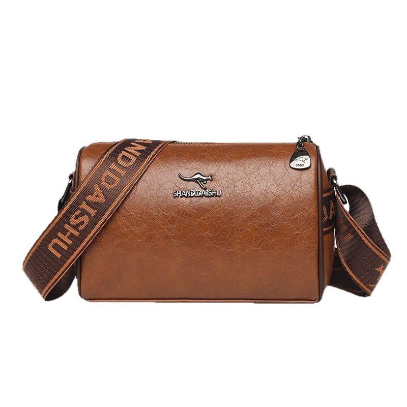 Women's bag new multi-layer high-value solid color shoulder bag fashionable versatile large-capacity crossbody pillow bag