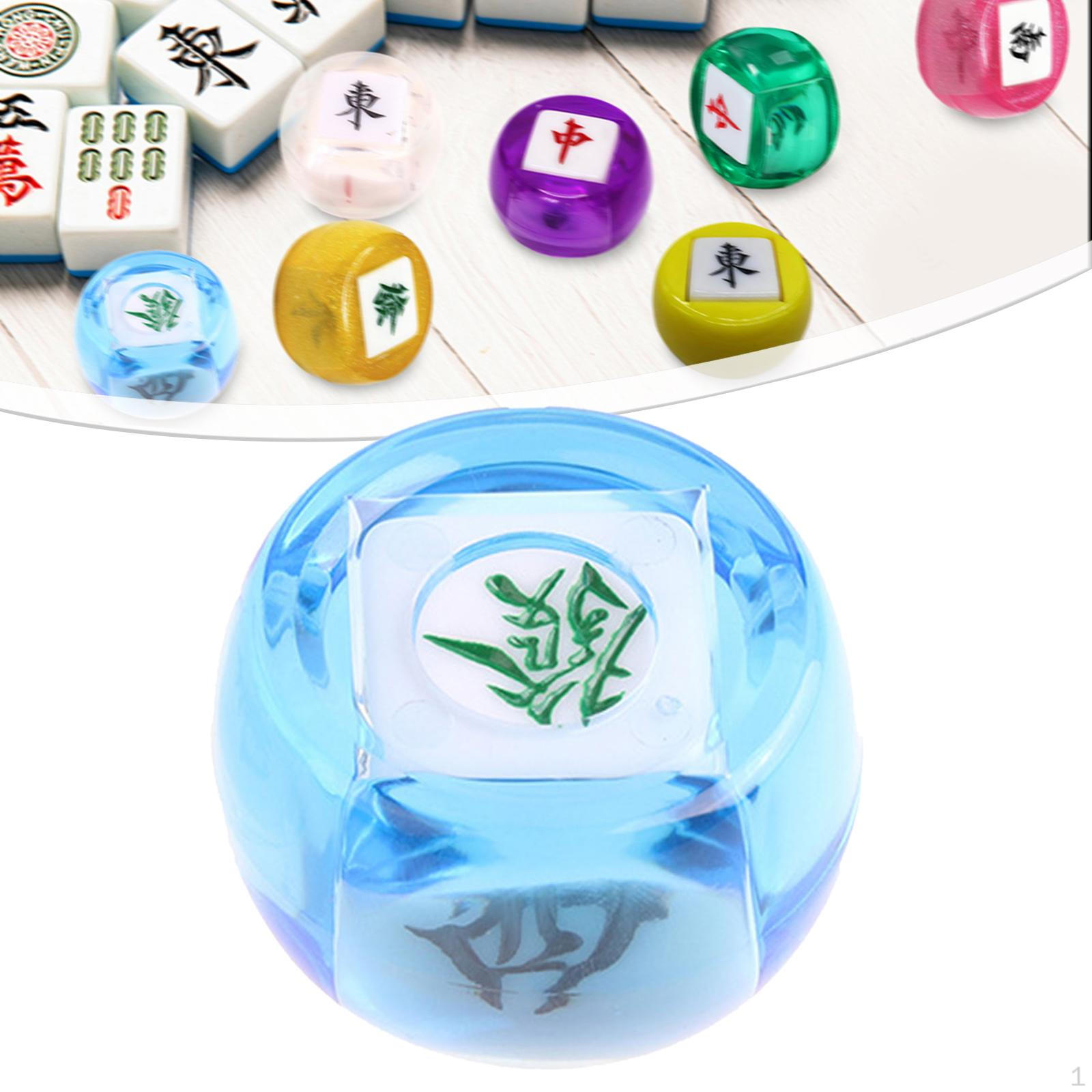 

Китайська розважальна іграшка Mahjong Dice Товари для вечірок, аксесуари для карткових кімнат, багатостороння гра clear Blue