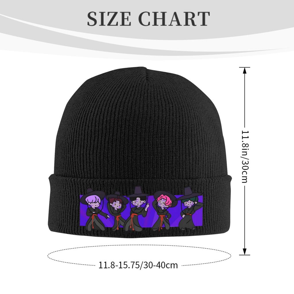 Cute demons idol boys in dark Beanie Hats  Knitting Hat Men Women Unisex Fashion Warm Soft Caps Winter Sport Bonnet Hats