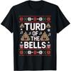 Flush The Halls Ugly Christmas Poop Joke T Shirts Men Women Cotton Humor Streetwear Tee Shirt Short Sleeve Unisex Loose Clothing