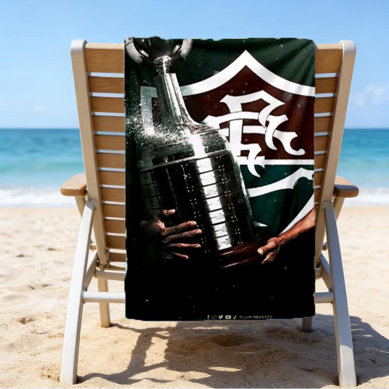 Flumi-nense Football Club Printed Beach Towel, Super Soft Microfiber, Perfect Gift Birthday, for Pool, Beach, Travel, for family and friends