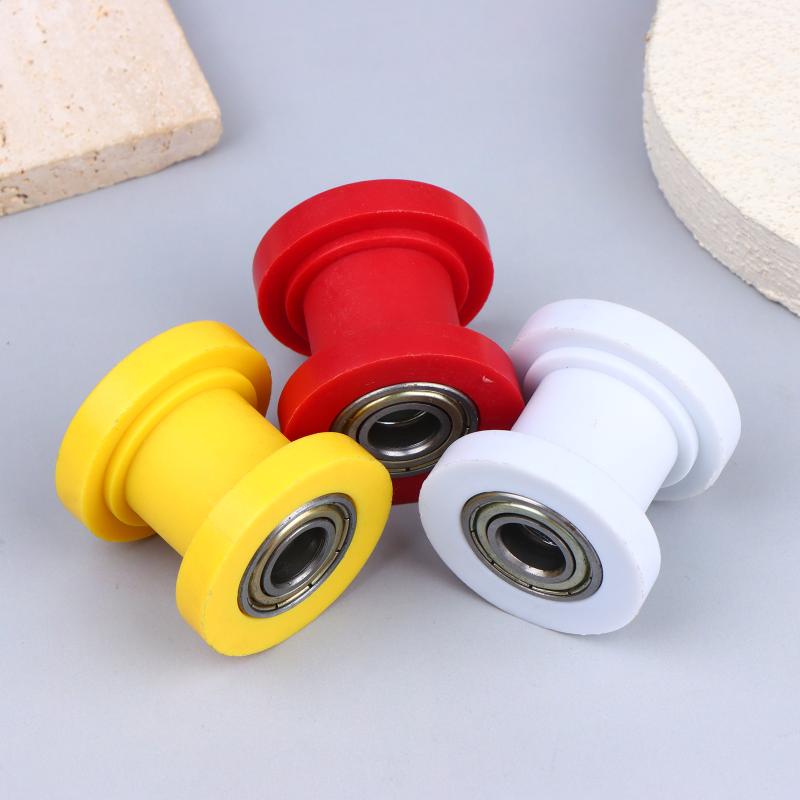 Motorbike Chain Tensioner Pulley 2Pcs 8MM 10MM Guide Wheels for Motocross Offroad Maintenance Performance Kit