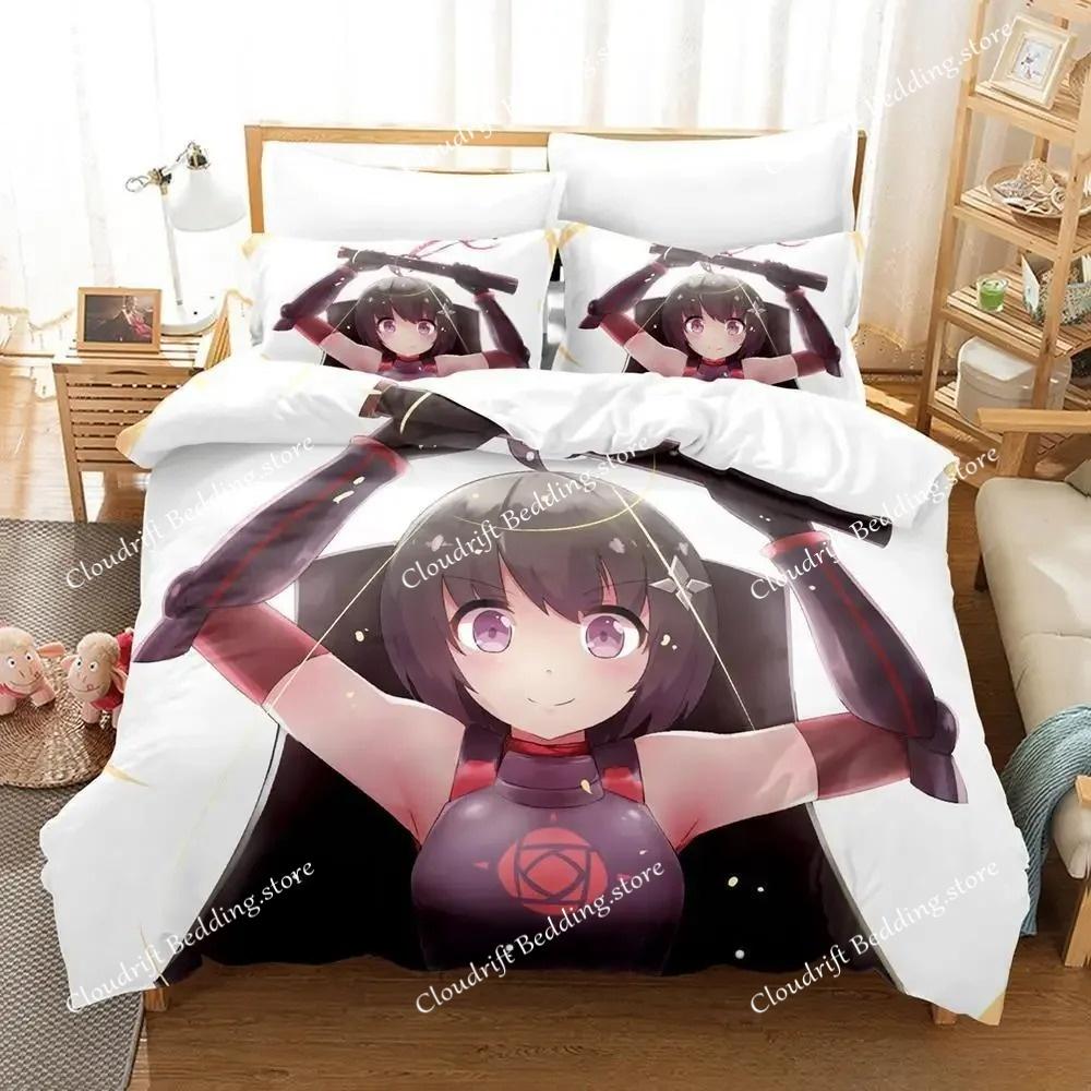 Anime BOFURI I Don’t Want to Get Hurt, so I’ll Max Out My Defense Bedding Set Single Twin Full Queen King Size Bed Set Adult Kid