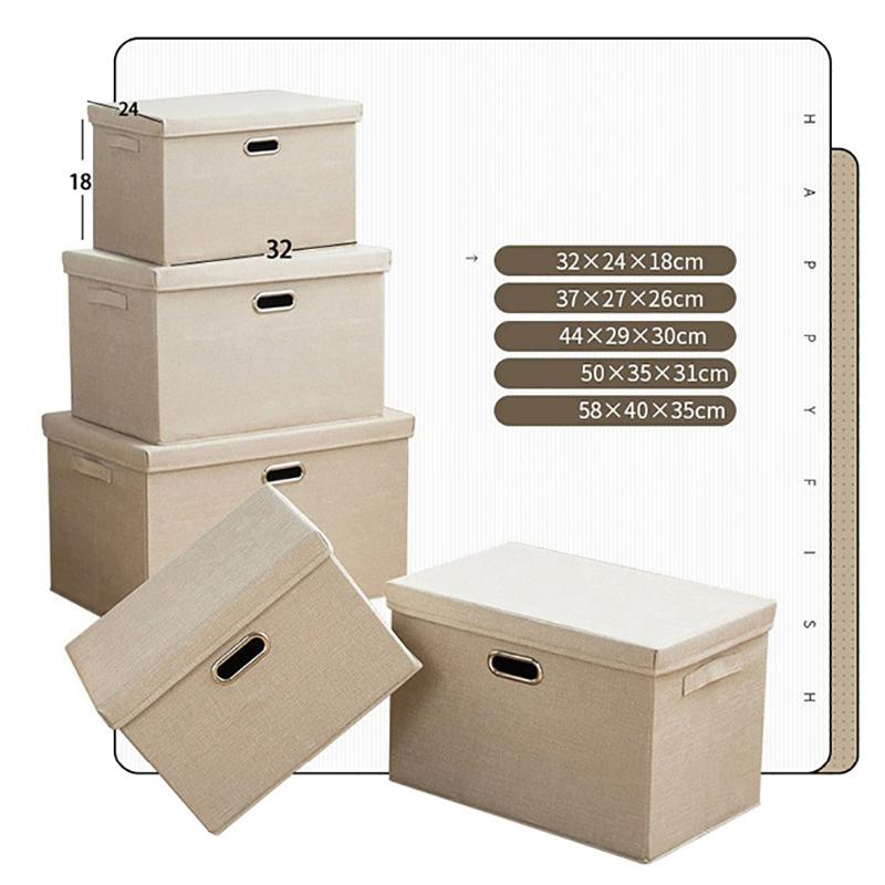 Multifunctional Large Capacity Storage Wardrobe Containers Foldable Clothes With Lid Organizer Modern Basket Collapsible Toy Storage