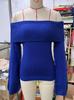 2024 European & American Backless One-Shoulder Slim Fit Sexy Knit Long Sleeve Women's Sweater