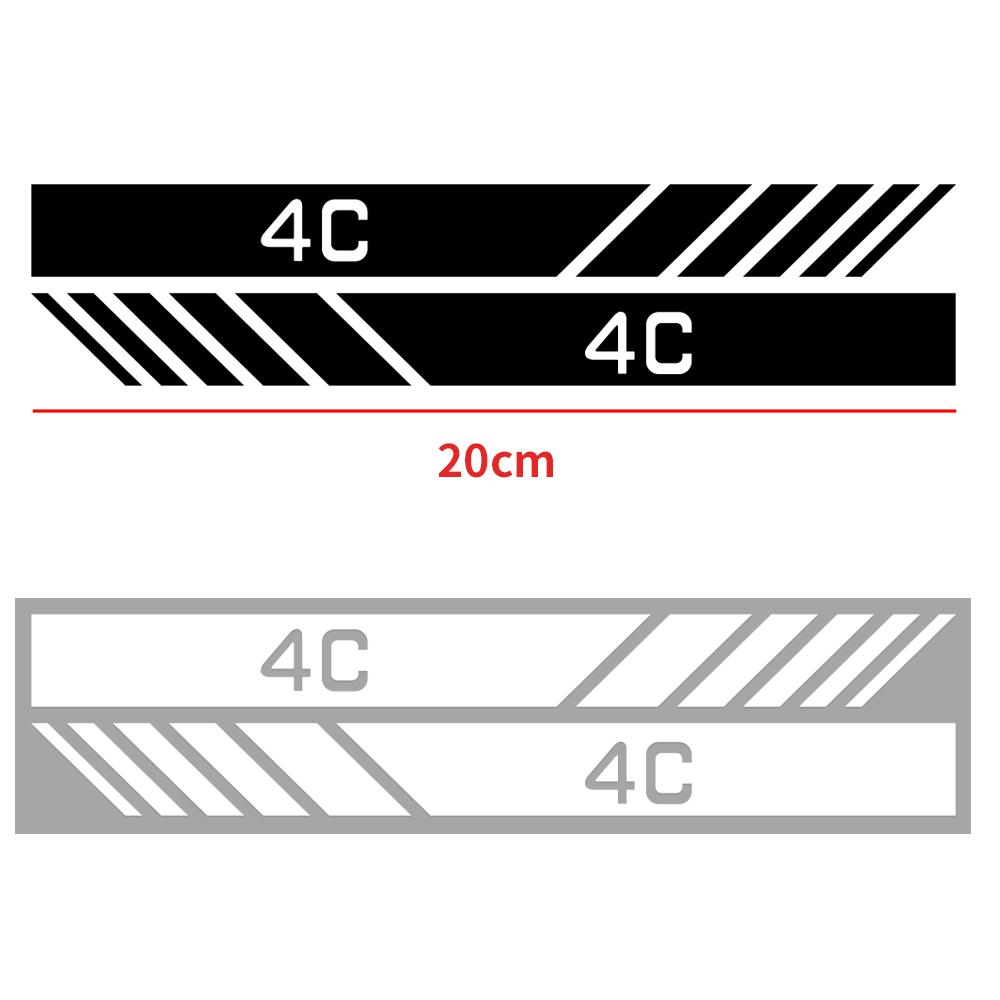 UHNPV1 TFLGX1 2PCS Car Side Rearview Mirror Body Decoration Sticker Decal Styling For Alfa Romeo TZ3 Sportiva Stelvio 147 156 Auto Accessories