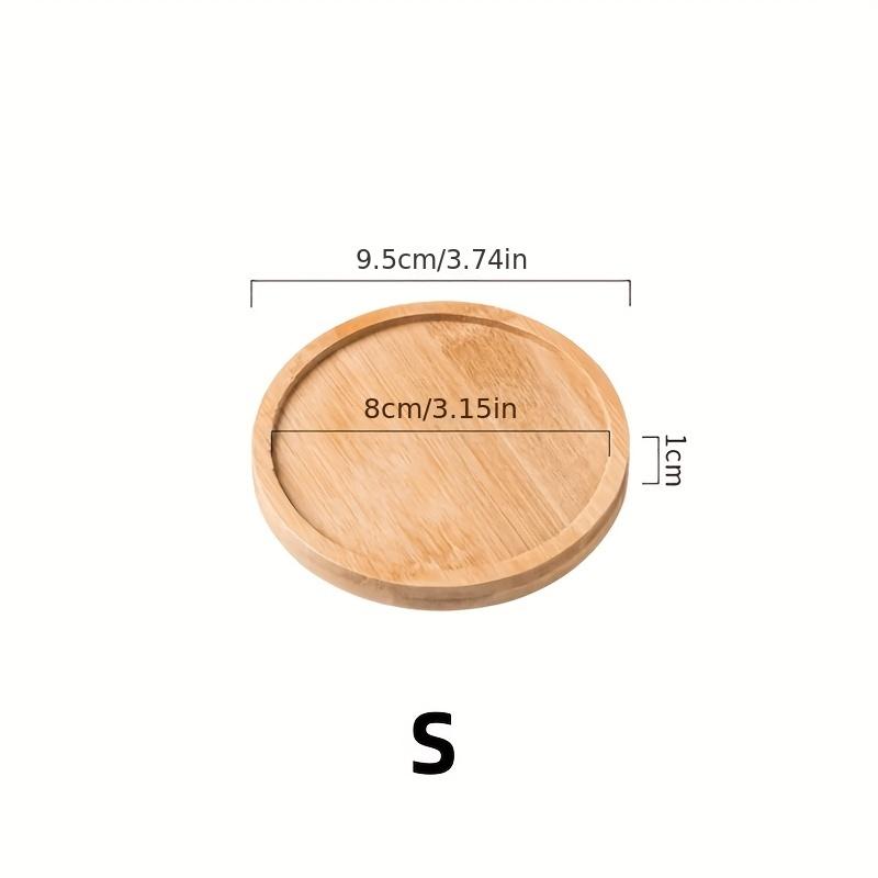 Wooden Pallet Rectangular Base Water Tray Basin Support Round Small Chassis Basin Pad Waterproof Bamboo Tray