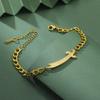 Jeshayuan Imam Ali Zulfiqar Sword Bracelet for Women Arabic Calligraphy Muslim Men Bracelets Stainless Steel Amulet Jewelry