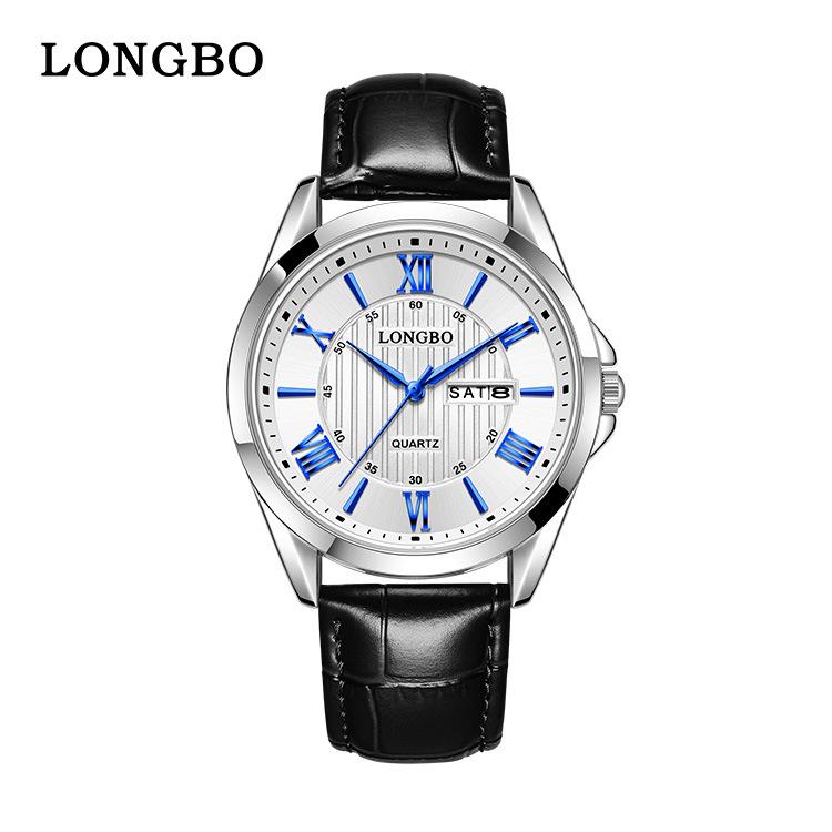Longbo Men s Luxury Trendy Wristwatch - Fashionable Business Style, Popular on Douyin.