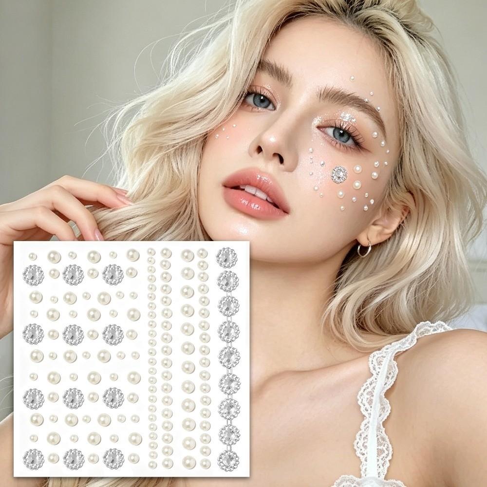 Makeup Bedazzling Sticker with Adhesive Backing Crystal Gem Sticker  Christmas Party