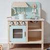 Children'S Simulation Play House Smyer Blue Powder Kitchen Early Education Educational Cooking Kitchen Stove Combination Wooden Toy