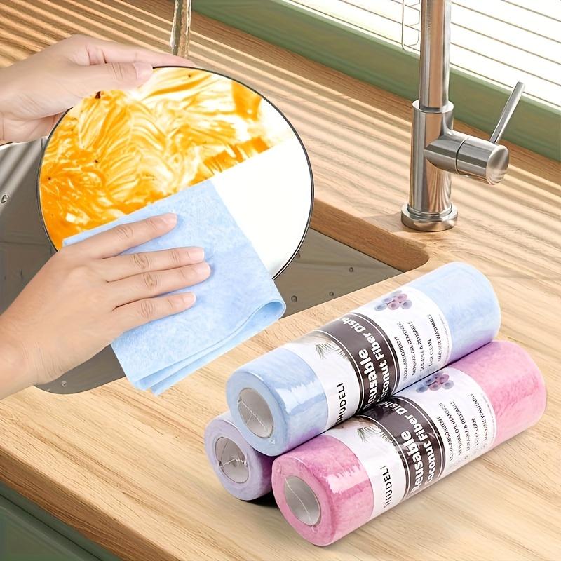 

high quality3-Pack/60 Sheets Reusable Microfiber Cleaning Towels, Super Absorbent Kitchen Cloths, High-Quality Tea Napkins for Multifunctional Use in 9.84x9.84 inch 60 pcs