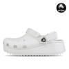 Klassischer Hiker Clog Weiß Herren Damen Hausschuh Sandalen 206772 143