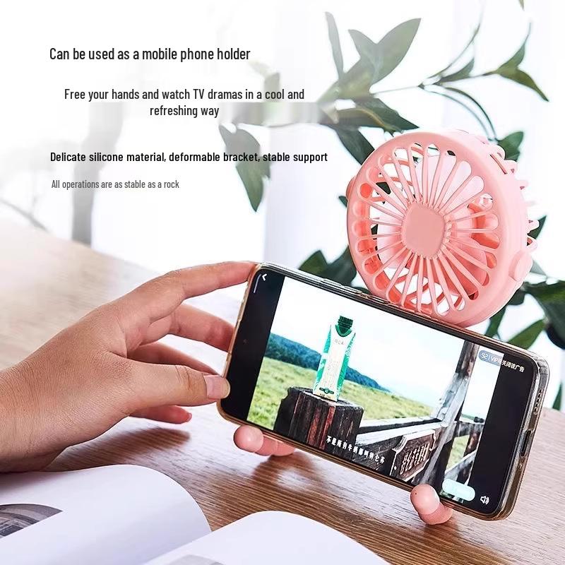 Octopus Mini USB Rechargeable Oscillating Handheld Stroller Fan