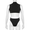 Gothic Techwear Sexy Hollow Out Sleeveless Tank Tops Bodysuit For Women Streetwear Style Backless Playsuit Vest For Women